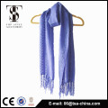 popular new design purple color Ladder yarn knitted scarf